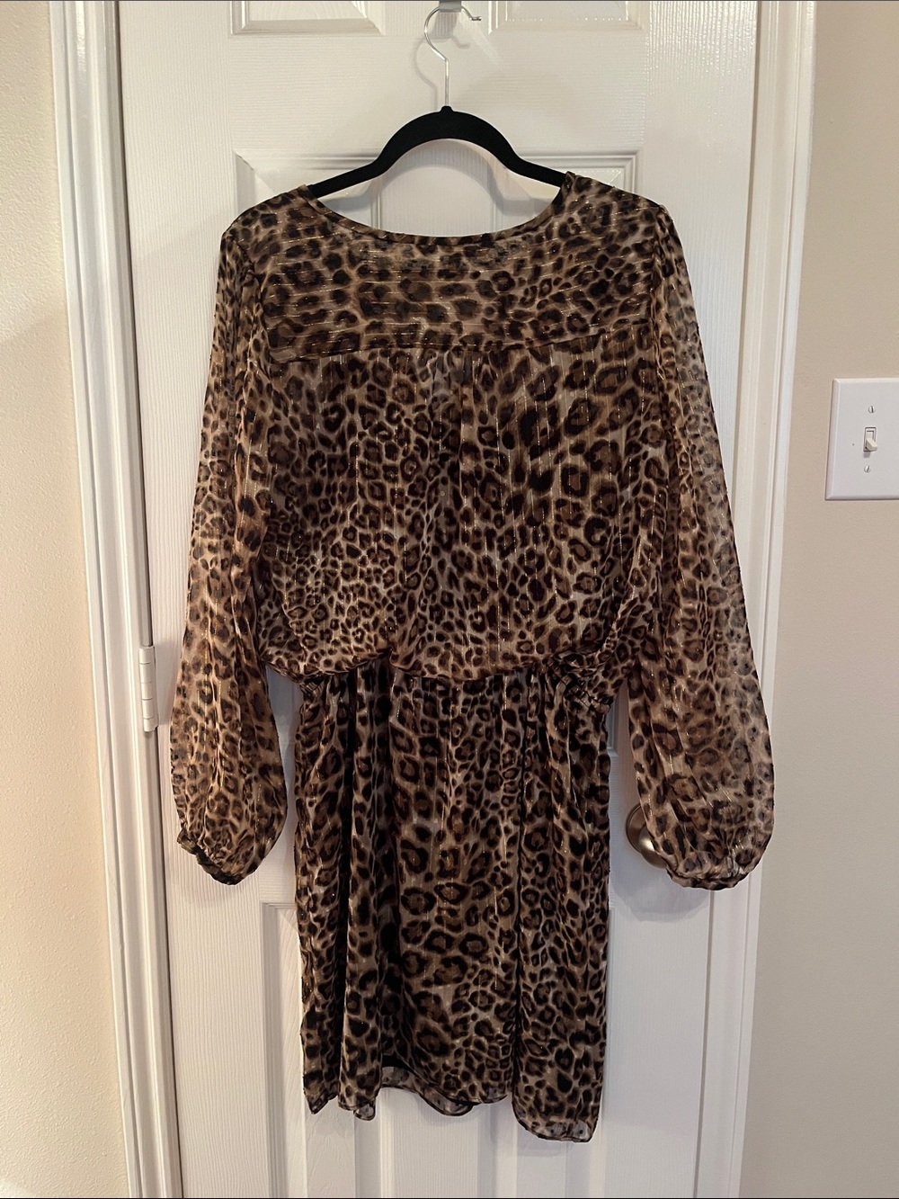 White House Black Market Leopard Dress - Picture 5 of 12